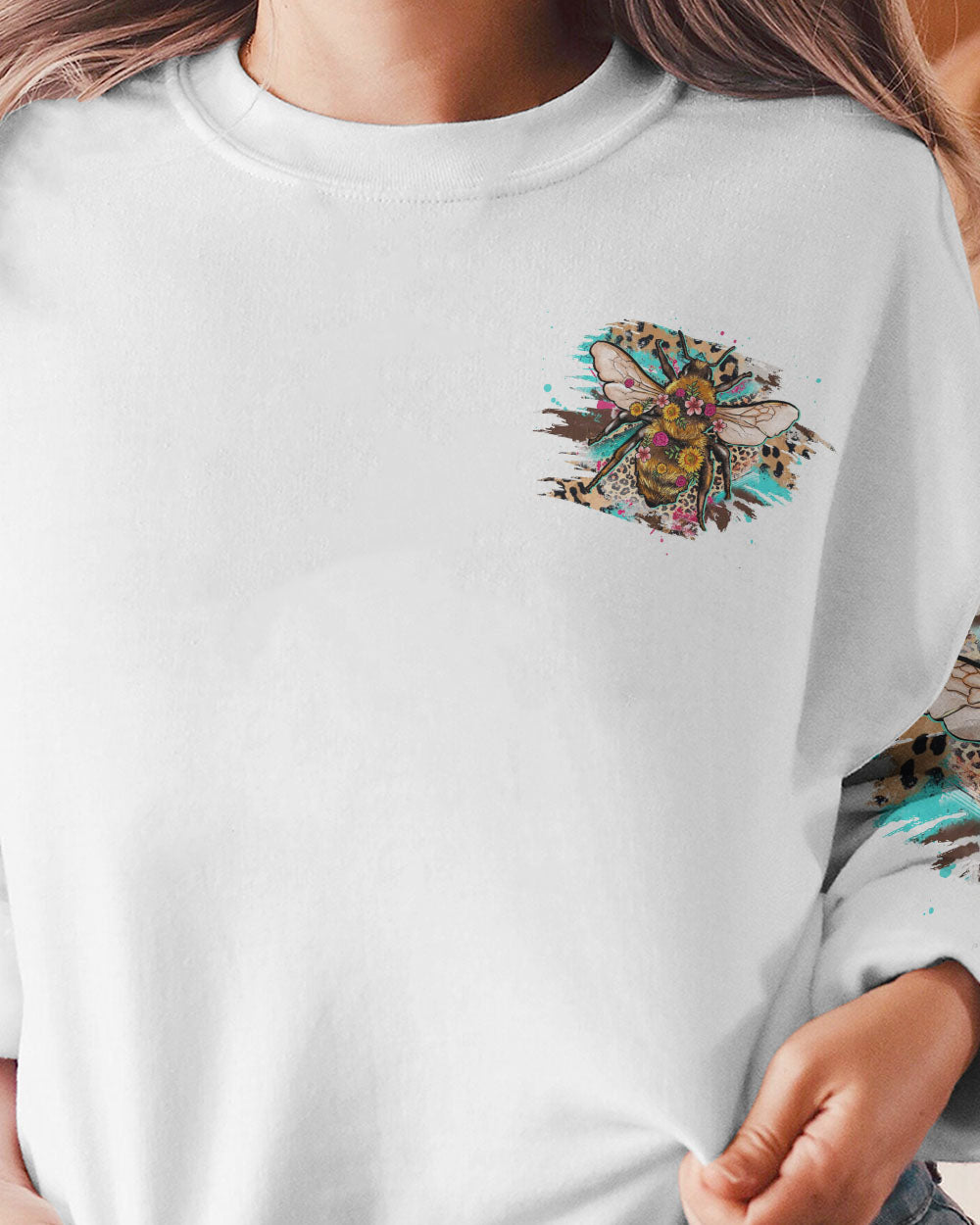 STAY WILD FLOWER CHILD BEE ALL OVER PRINT - YHDU1603233