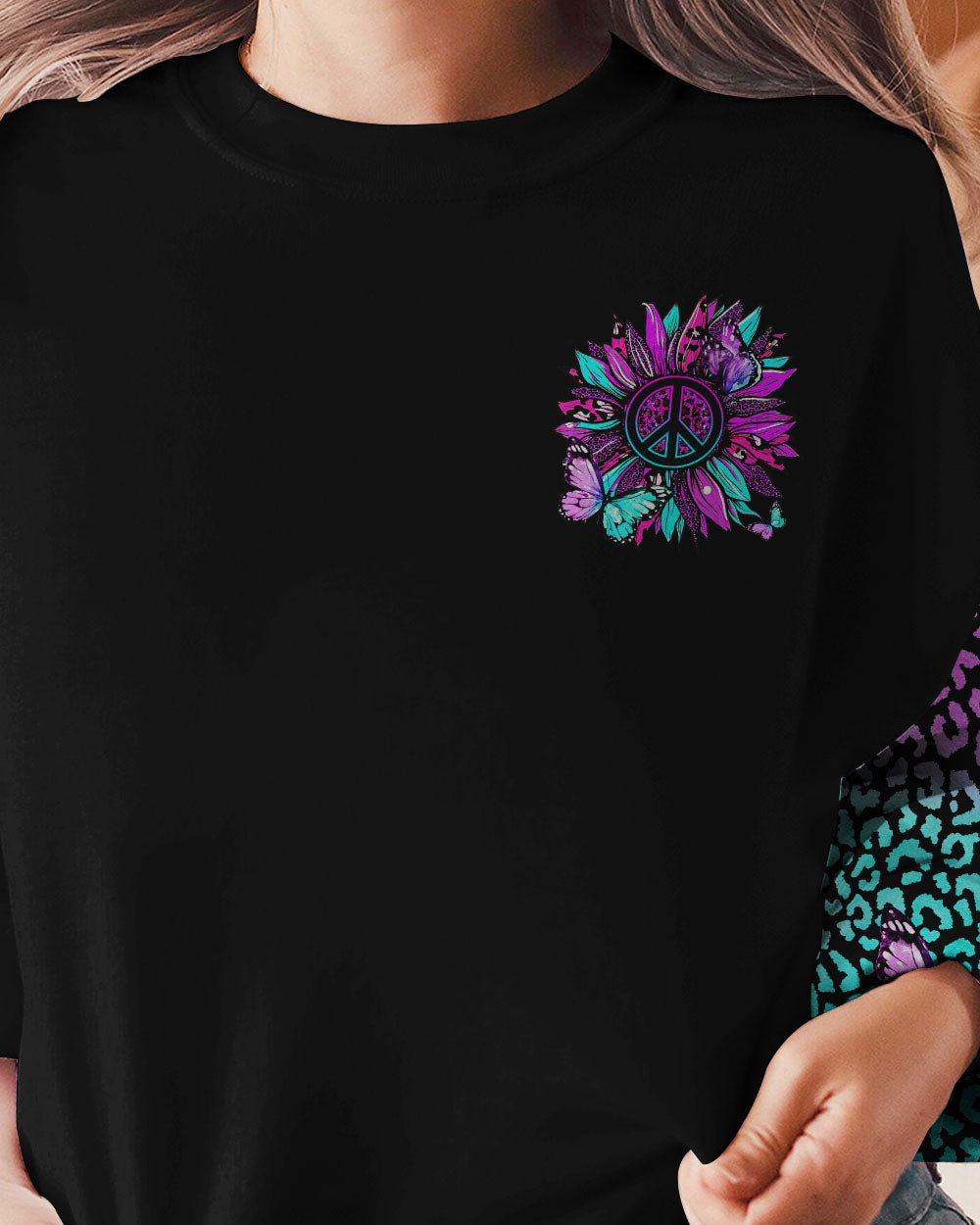 HIPPIE SOUL SUNFLOWER LEOPARD ALL OVER PRINT - YHHG2102231