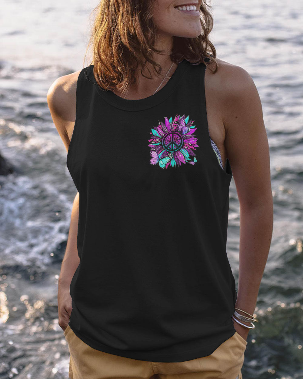 HIPPIE SOUL SUNFLOWER LEOPARD ALL OVER PRINT - YHHG2102231