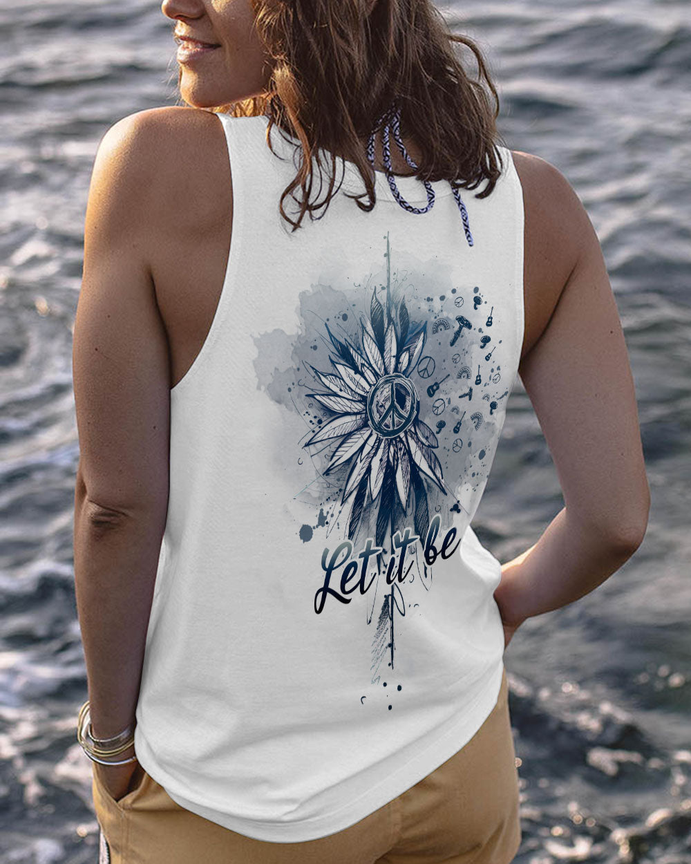 LET IT BE SKETCH SUNFLOWER ALL OVER PRINT - TLNZ1003231