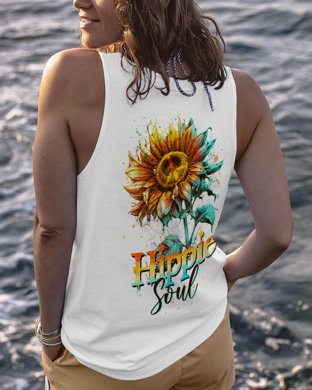 HIPPIE SOUL SUNFLOWER COLORFUL ALL OVER PRINT - TLTW1603232