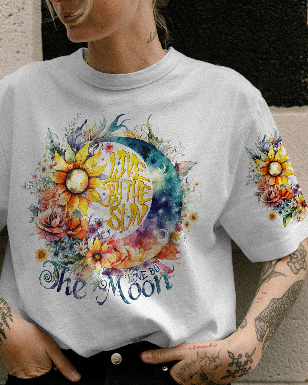 LIVE BY THE SUN LOVE BY THE MOON ALL OVER PRINT - TY0903231
