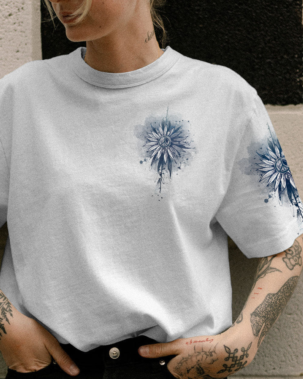HIPPIE SOUL WATERCOLOR SUNFLOWER ALL OVER PRINT - TLNZ0103233