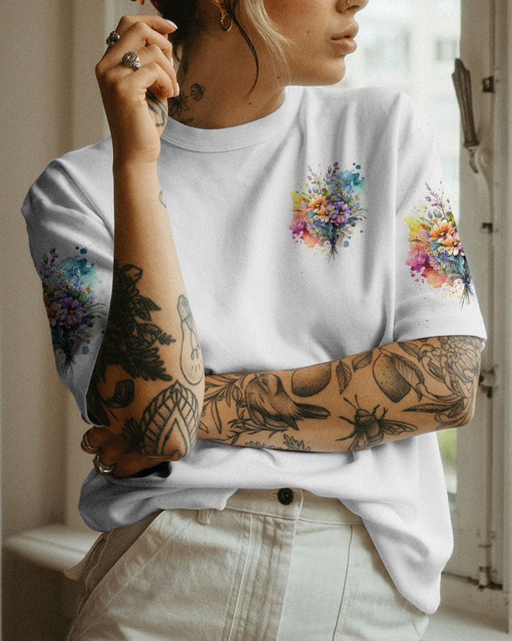 LIVE WILD FLOWER CHILD ALL OVER PRINT - TYTW0403231