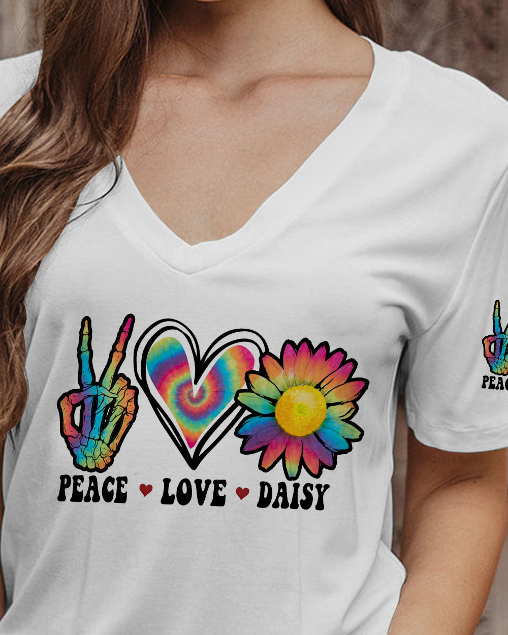 I WANT DAISIES IN MY HAIR TIE DYE ALL OVER PRINT - TYTM0702235