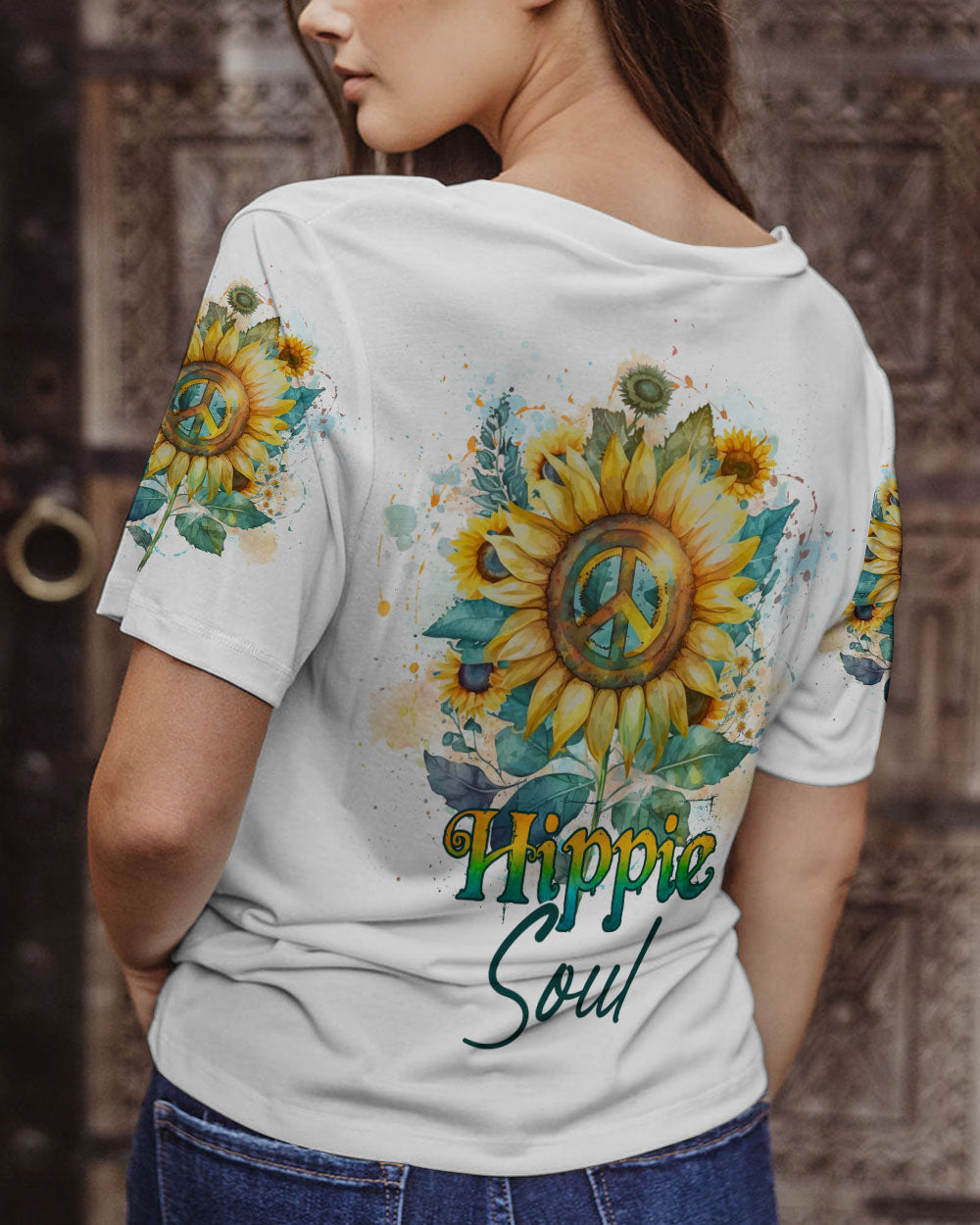 HIPPIE SOUL SUNFLOWER ALL OVER PRINT - YHLN2402232