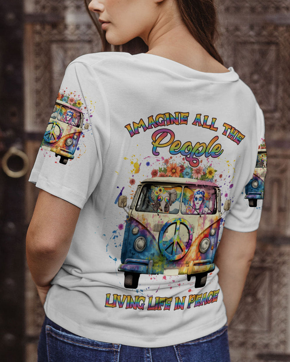 IMAGINE ALL THE PEOPLE LIVING LIFE IN PEACE ALL OVER PRINT - YHLN0802232