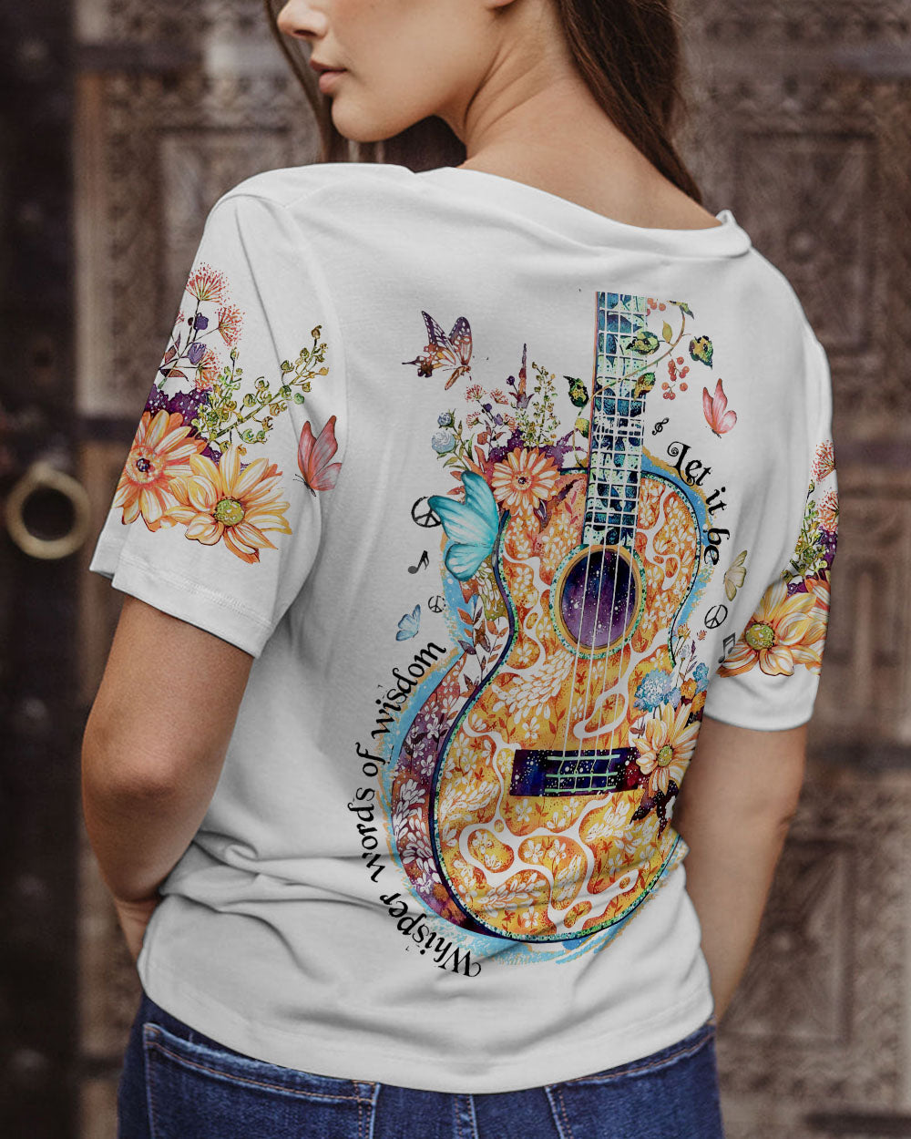 WHISPER WORDS OF WISDOM GUITAR ALL OVER PRINT - TY2202232