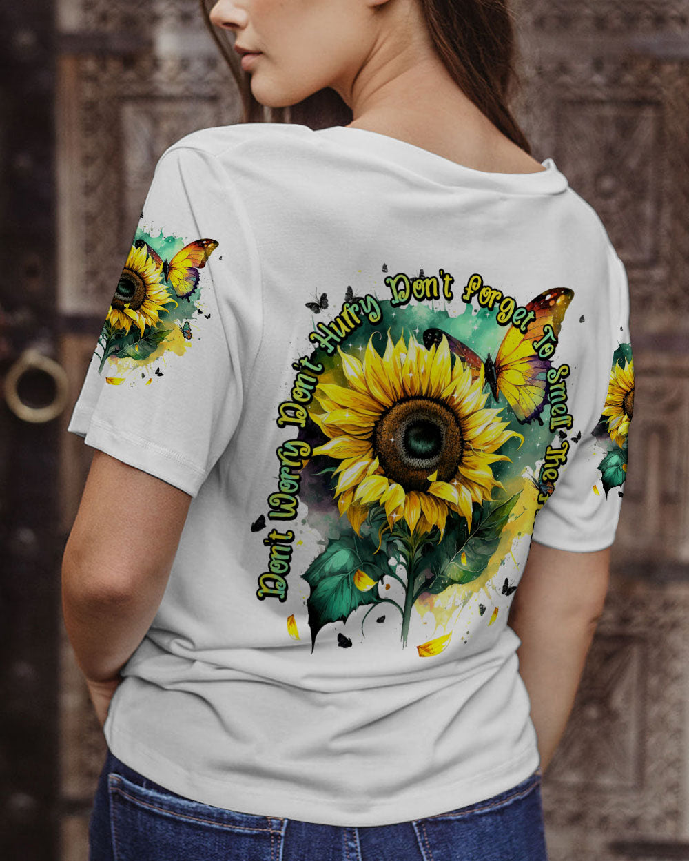 DON'T FORGET TO SMELL THE FLOWERS ALL OVER PRINT - TYTM1803232