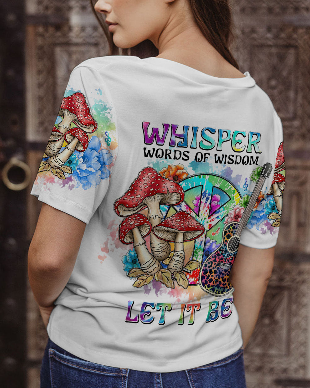 WHISPER WORDS OF WISDOM LEOPARD GUITAR ALL OVER PRINT - TL0302231