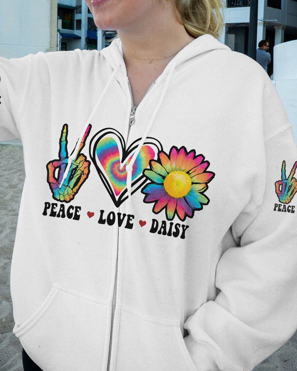I WANT DAISIES IN MY HAIR TIE DYE ALL OVER PRINT - TYTM0702235
