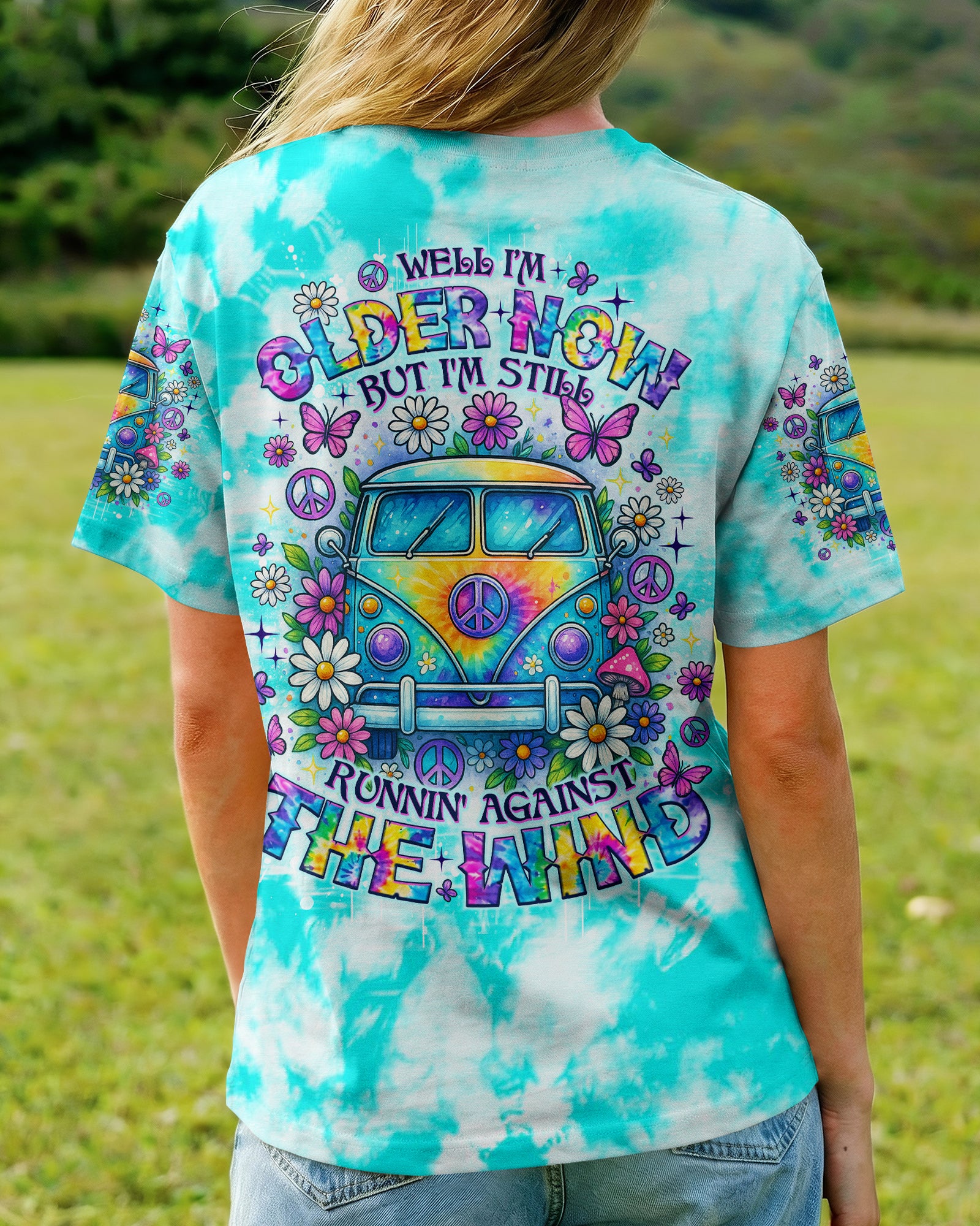 RUNNING AGAINST THE WIND BUS TIE DYE ALL OVER PRINT - TLNO1904253