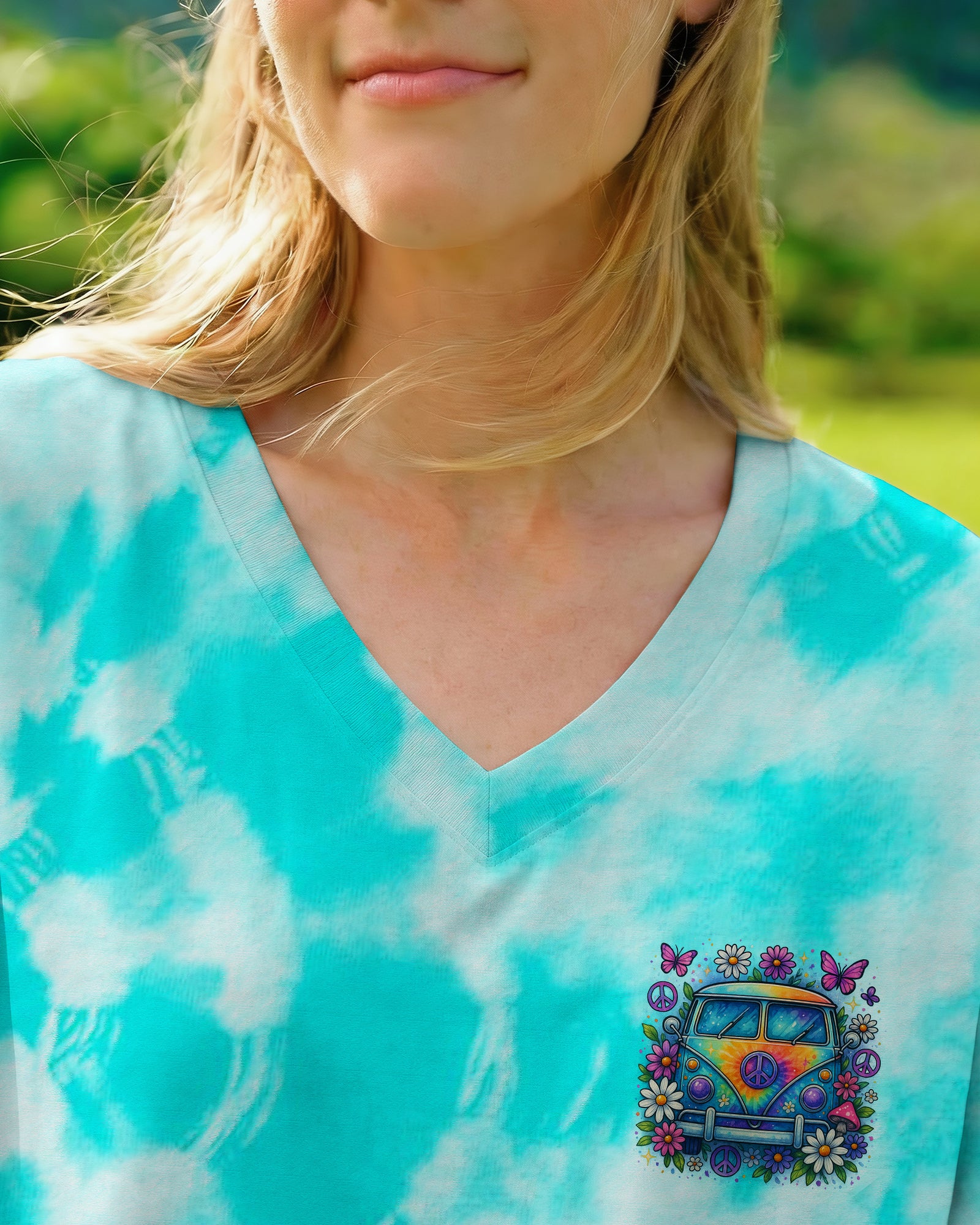 RUNNING AGAINST THE WIND BUS TIE DYE ALL OVER PRINT - TLNO1904253