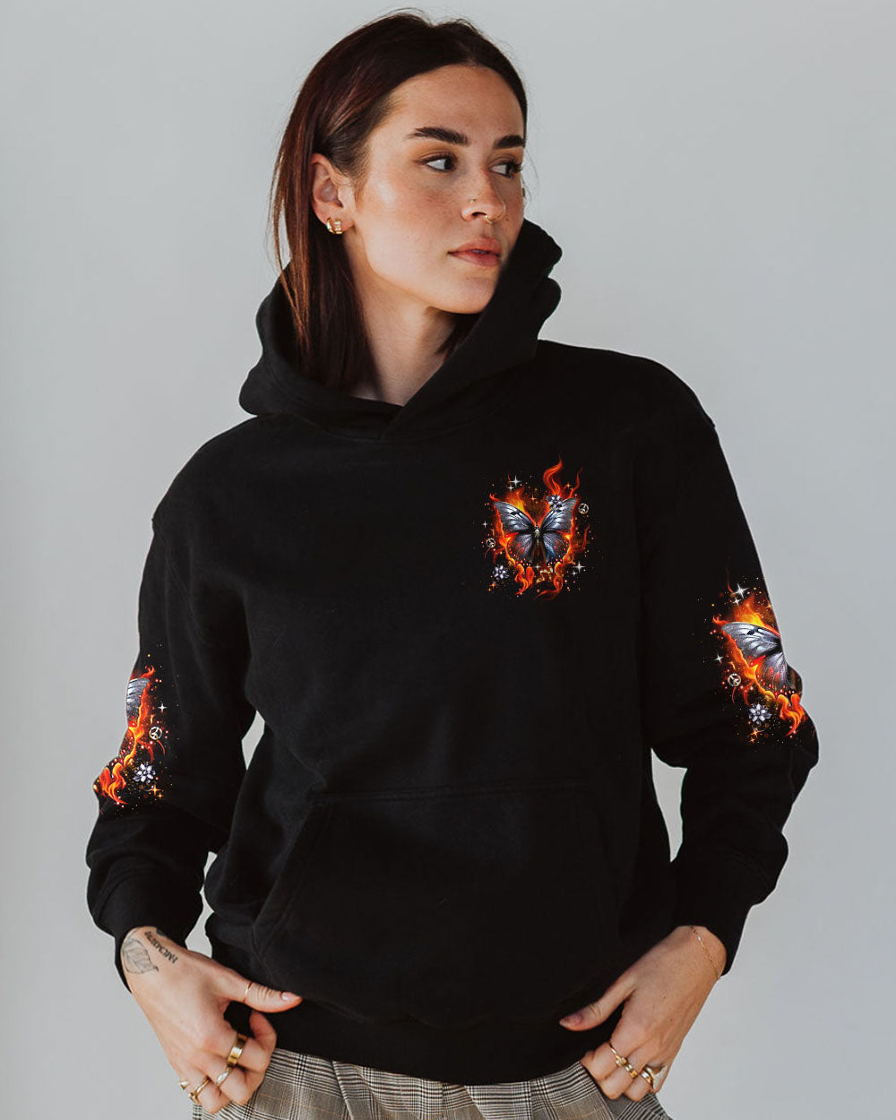 HELLO DARKNESS MY OLD FRIEND BUTTERFLY ALL OVER PRINT - YHDU0104242
