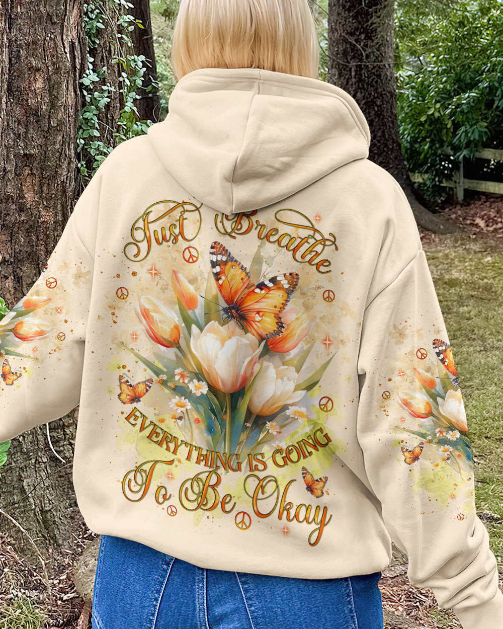 JUST BREATHE BUTTERFLY ALL OVER PRINT  - TLNT1103253