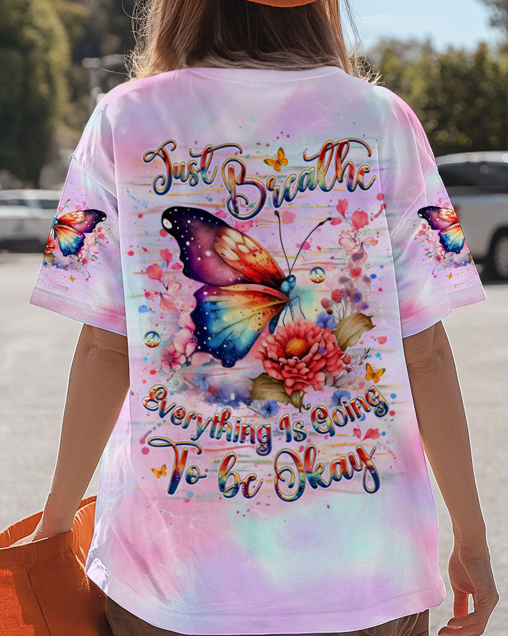 JUST BREATHE BUTTERFLY ALL OVER PRINT - YHHG2606254
