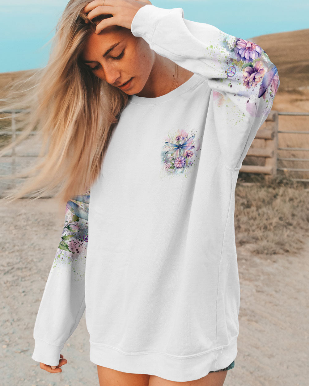 JUST BREATHE DRAGONFLY ALL OVER PRINT - YHKD3010232