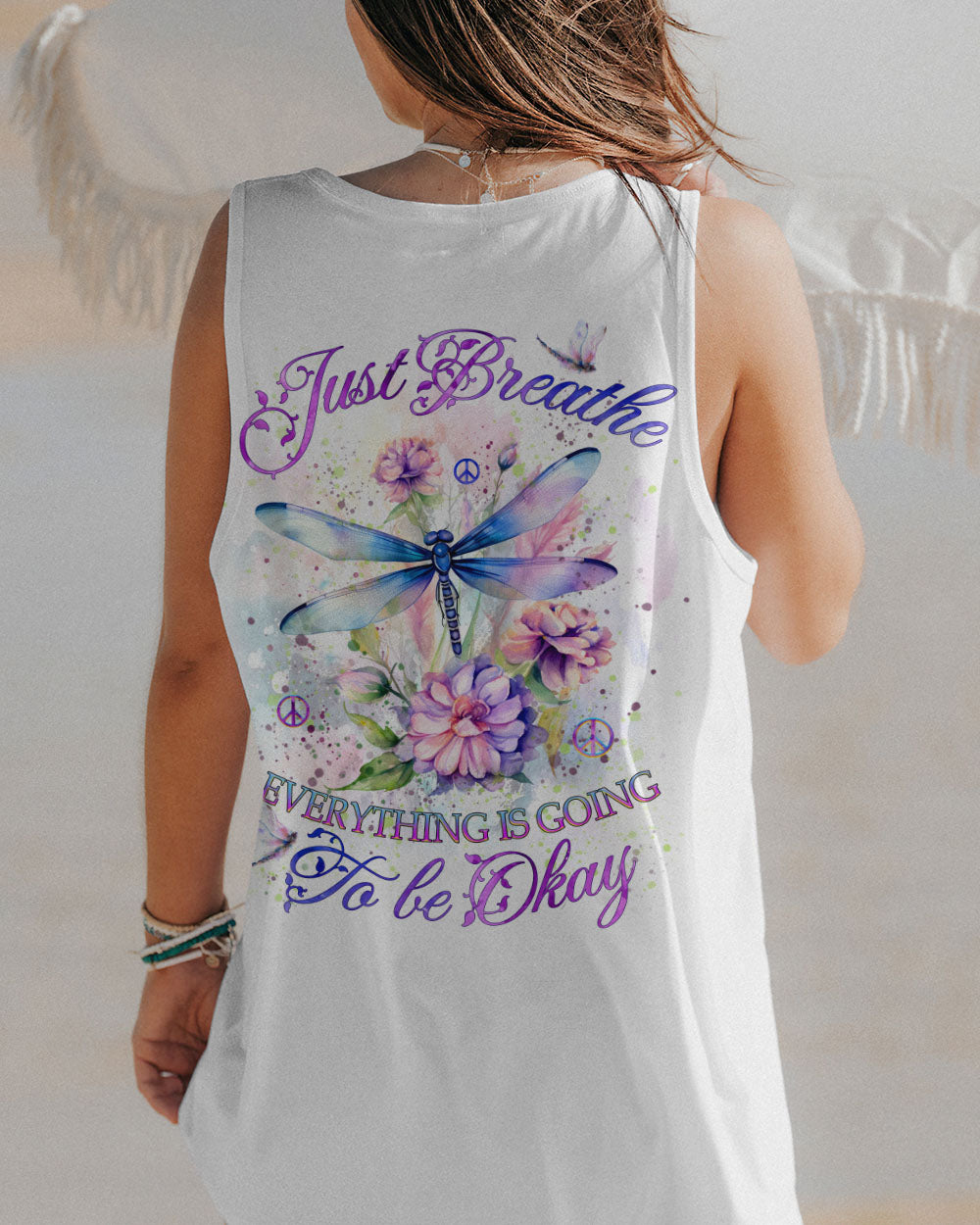 JUST BREATHE DRAGONFLY ALL OVER PRINT - YHKD3010232