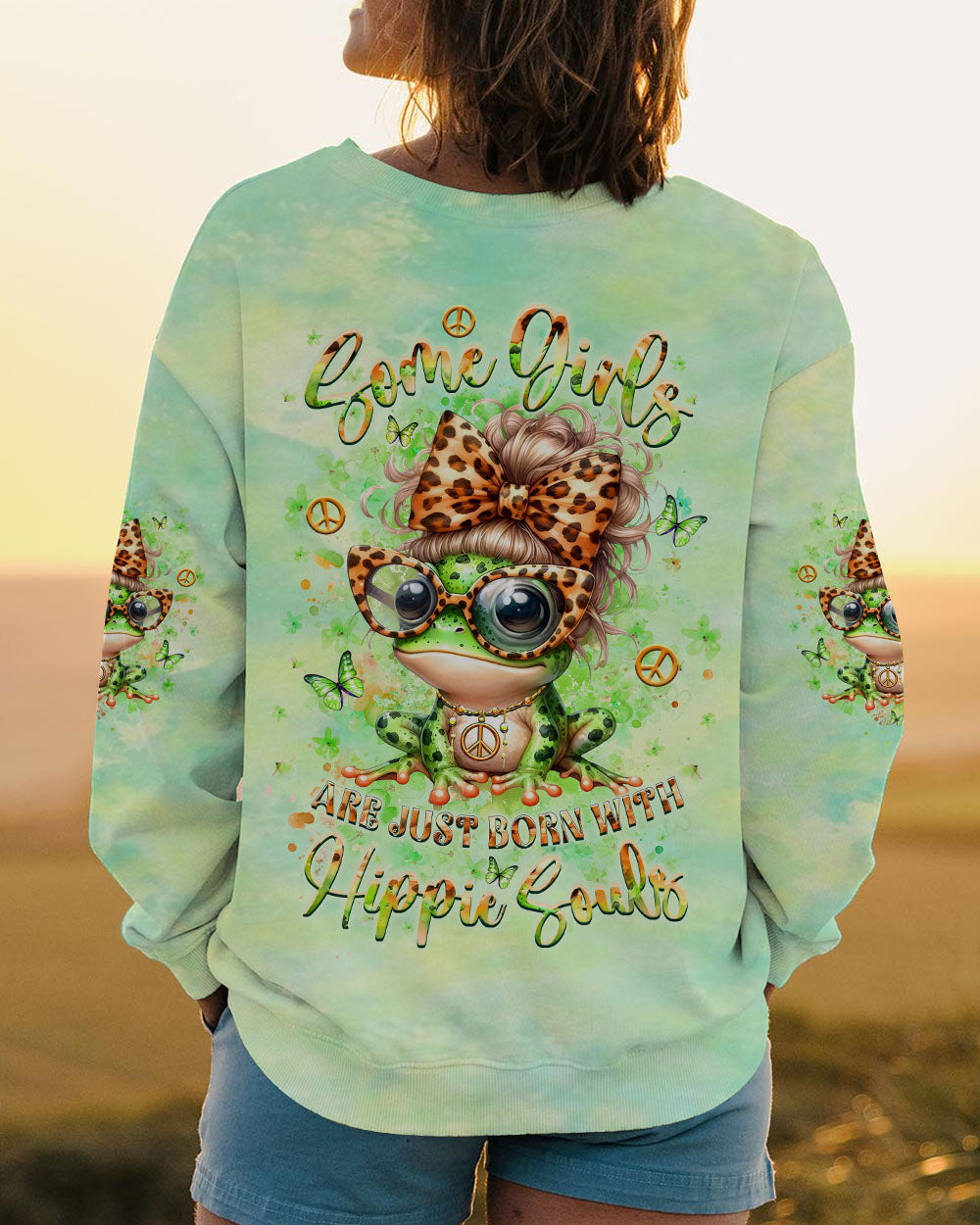 SOME GIRLS ARE JUST BORN WITH HIPPIE SOULS ALL OVER PRINT - YHLT2308244