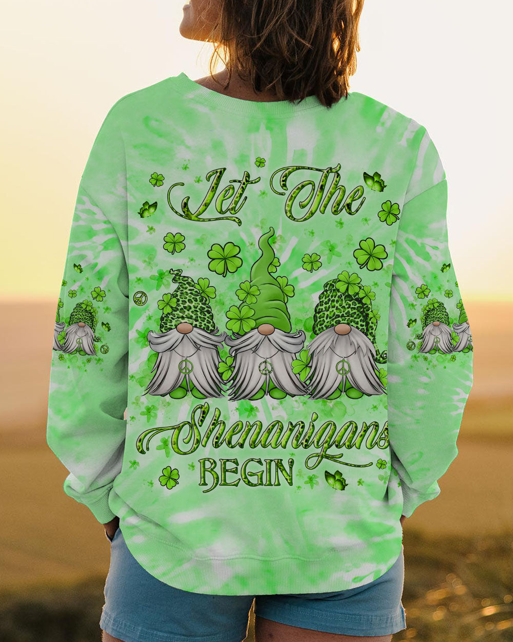 LET THE SHENANIGANS BEGIN GNOMES ST PATRICK'S DAY ALL OVER PRINT - YHLN2901242