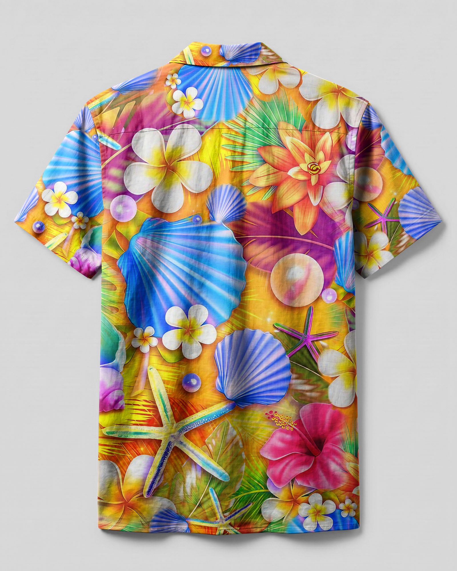 FLORAL STARFISH CAMP SHIRT - YHLN2905234