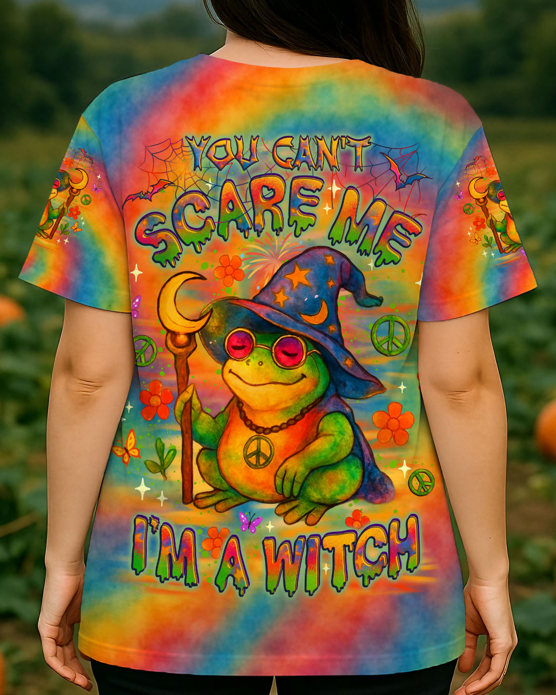 I'M A WITCH HALLOWEEN FROG ALL OVER PRINT - YHLT1006252