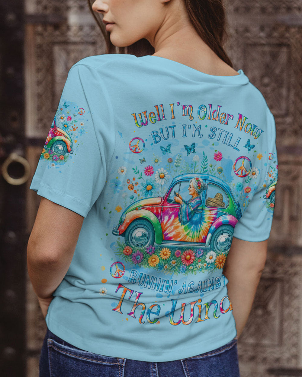 RUNNING AGAINST THE WIND TIE DYE ALL OVER PRINT - YHLT2501243