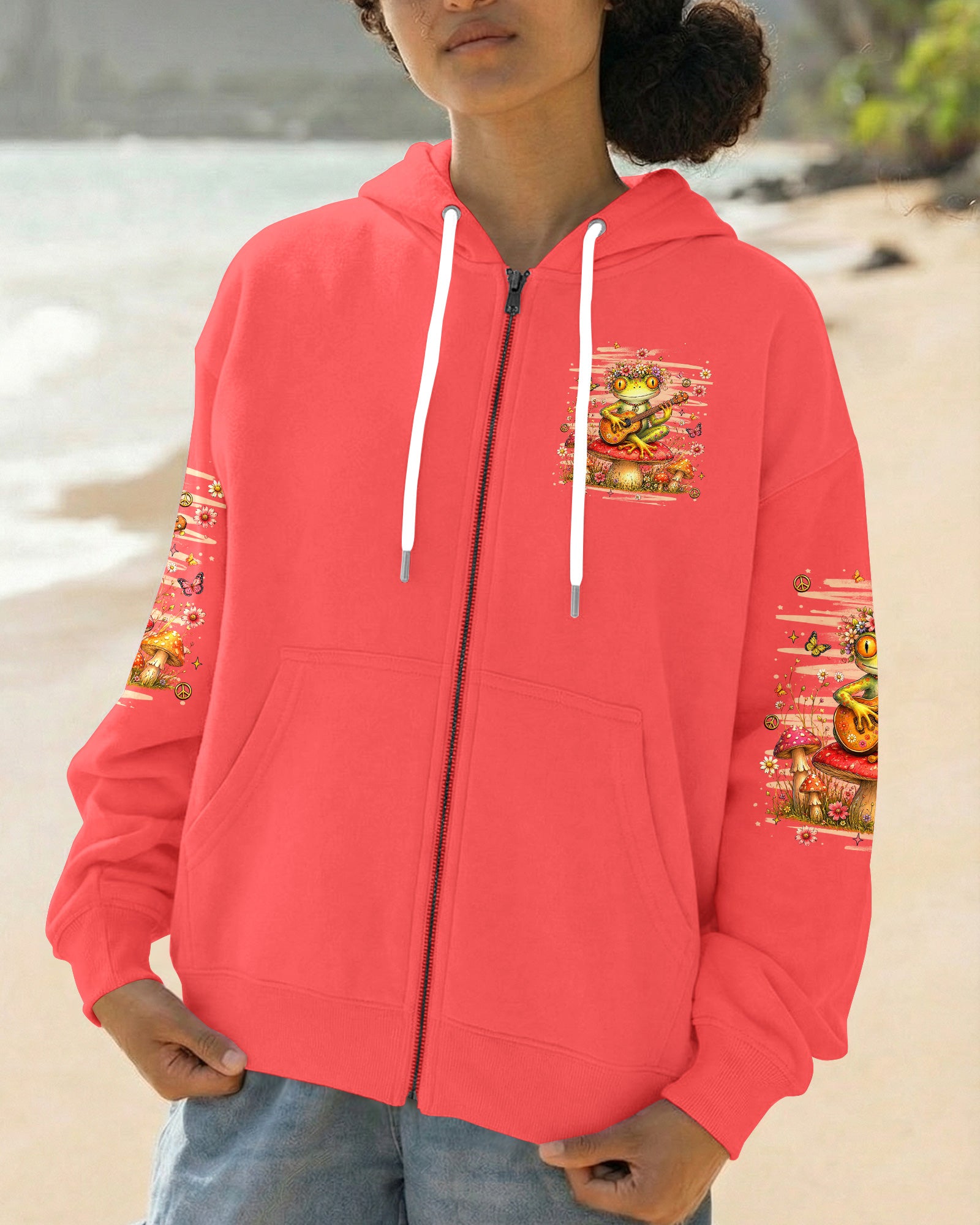 WHISPER WORDS OF WISDOM LET IT BE FROG ALL OVER PRINT  - TLHN0107264