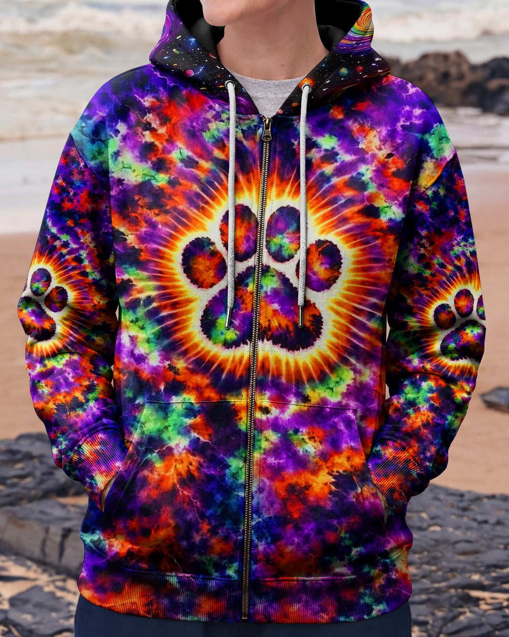 PRISMATIC REBEL PAW ALL OVER PRINT - YHHG2302262