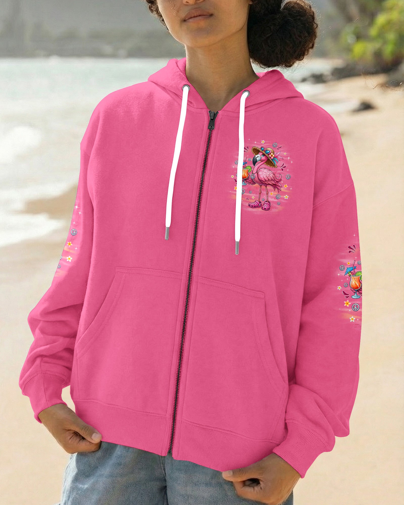 PRETTY IN PINK FLAMINGO ALL OVER PRINT - TYQY3103261