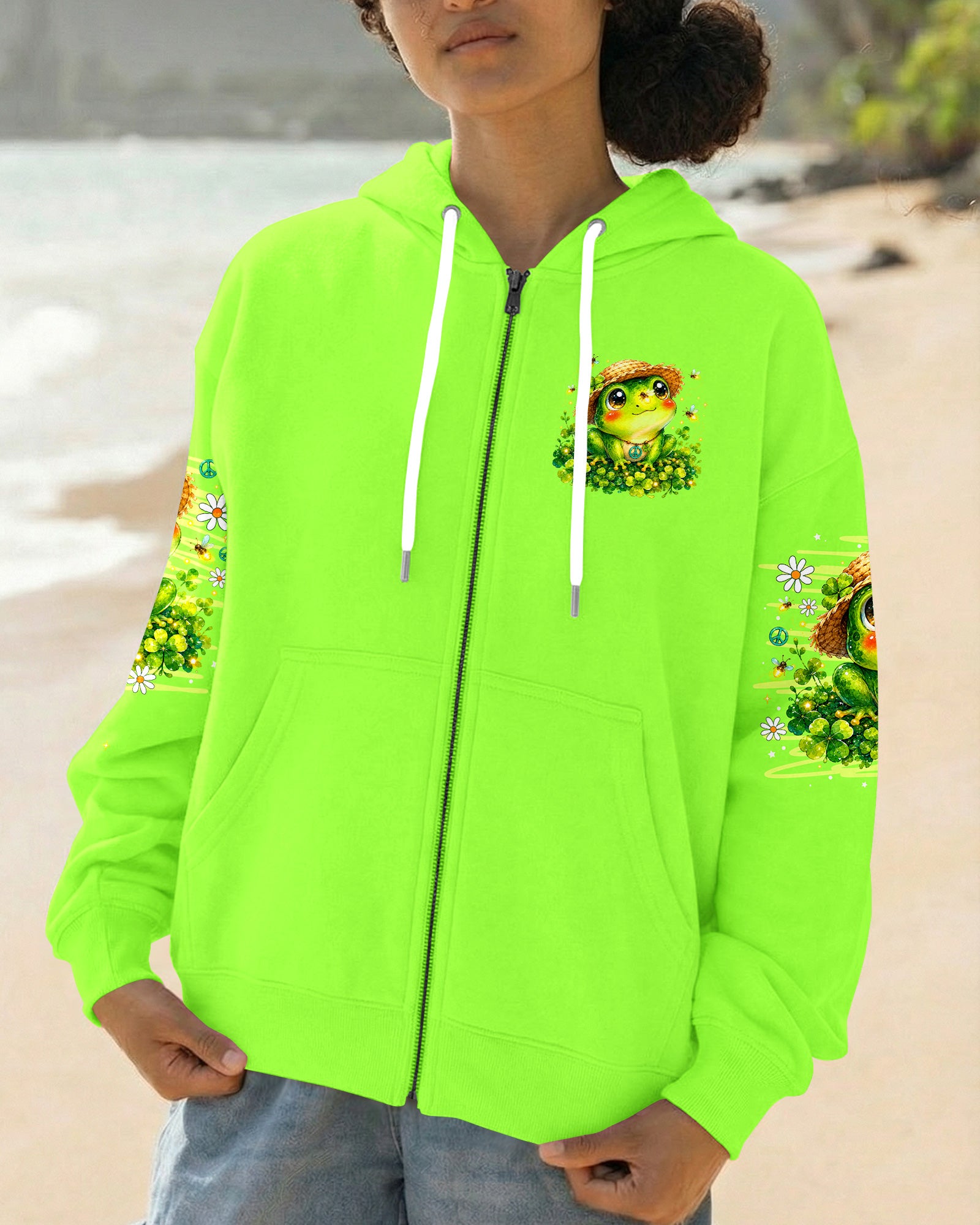 WHISPER WORDS OF WISDOM LET IT BE FROG ALL OVER PRINT -  TLNO0707262
