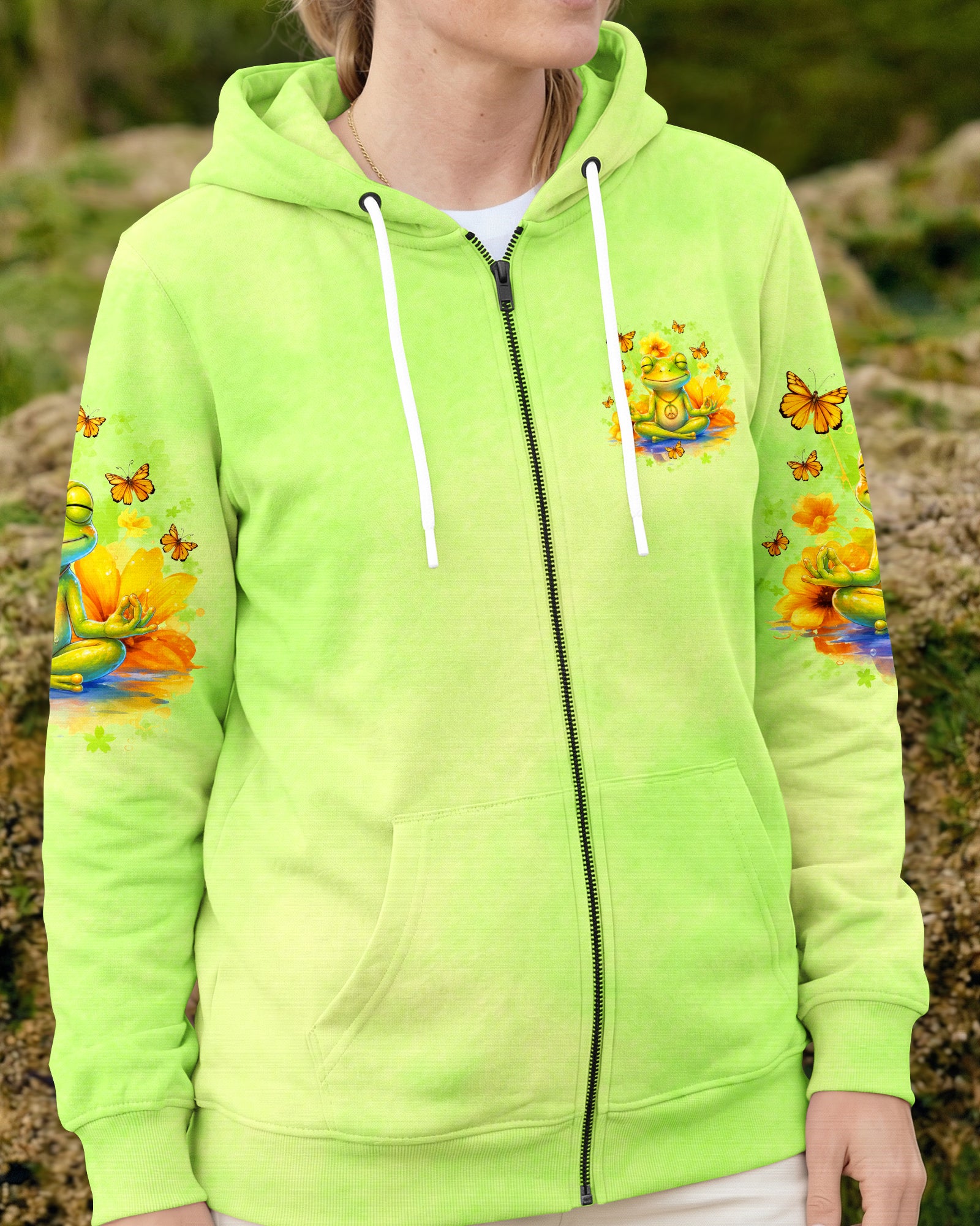 EVERYTHING IS FIGUREOUTABLE FROG ALL OVER PRINT  - TLNO1107261
