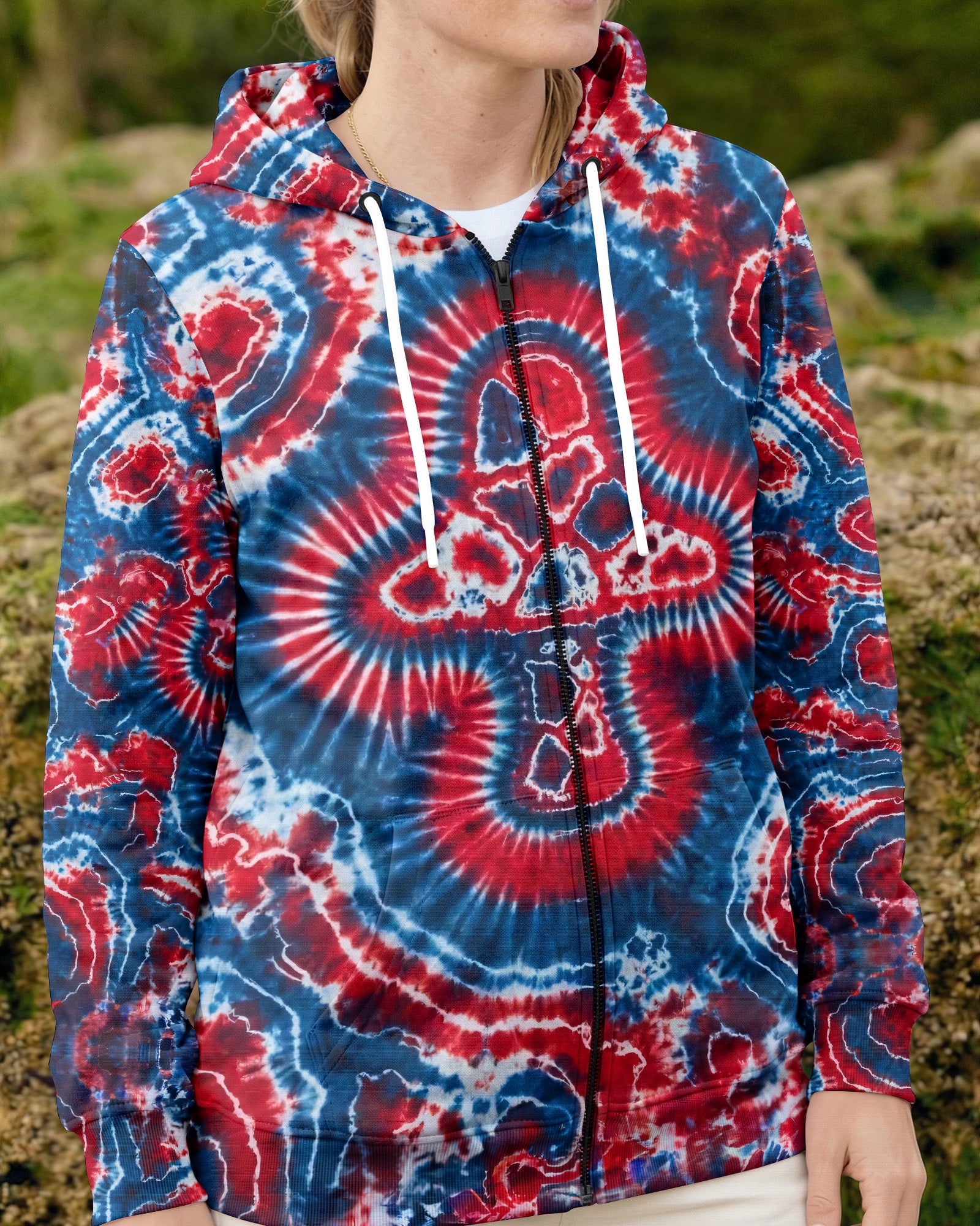 RED WHITE AND BLUE MUSHROOM ALL OVER PRINT - TYPQ0104262