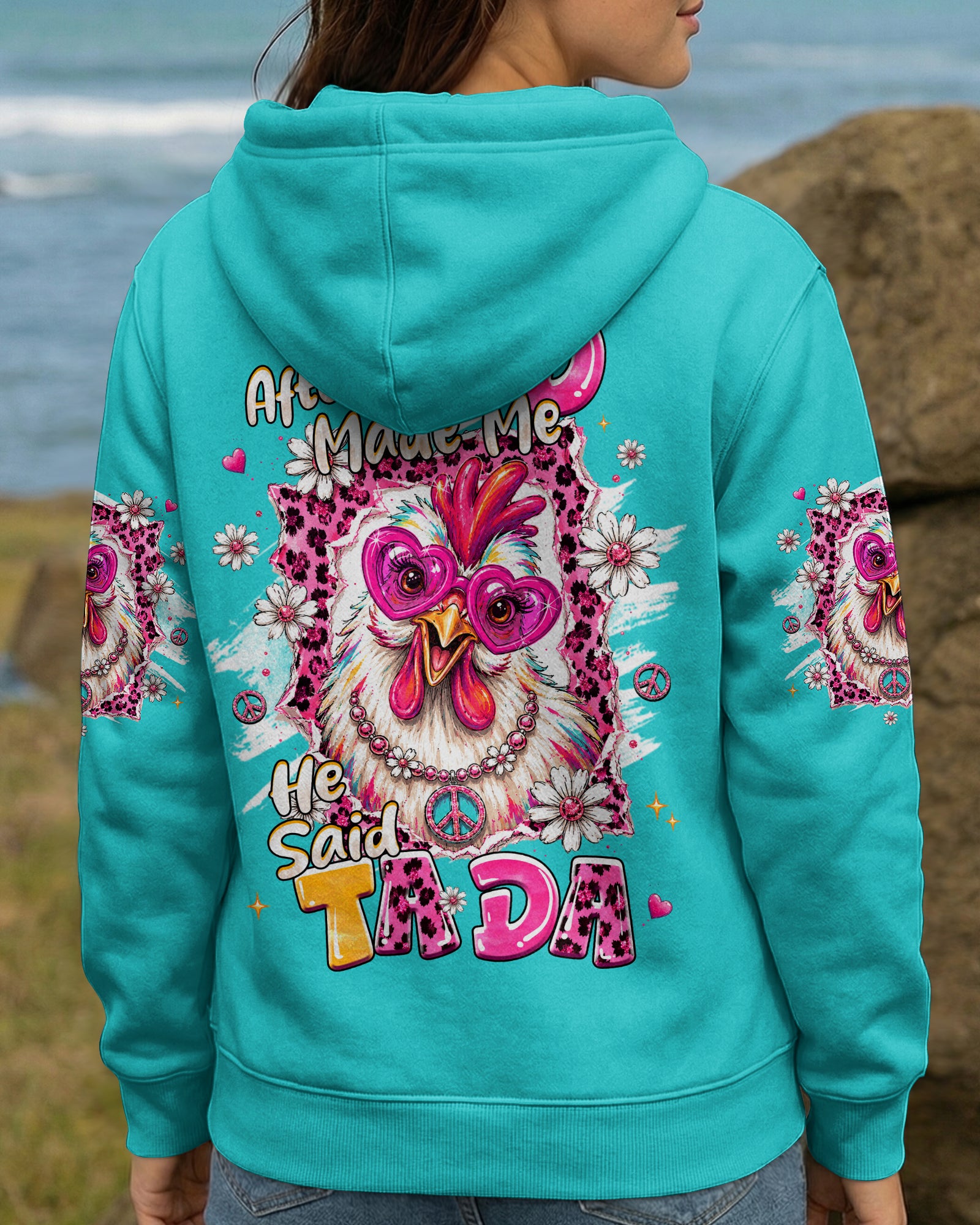 AFTER GOD MADE ME CHICKEN ALL OVER PRINT - TLHG0907261