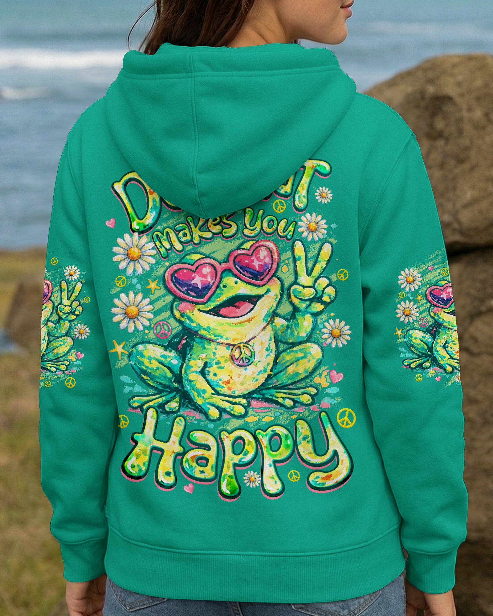 DO WHAT MAKES YOU HAPPY FROG ALL OVER PRINT - TYQY1307262