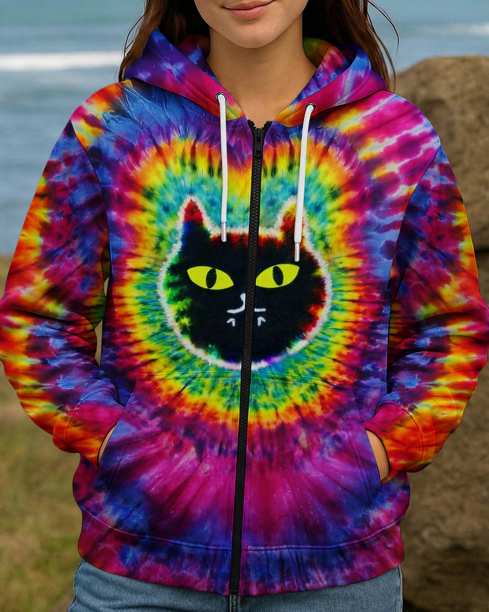 APPARENTLY I HAVE AN ATTITUDE WHO KNEW CAT SWIRL ALL OVER PRINT - TLNT2503263
