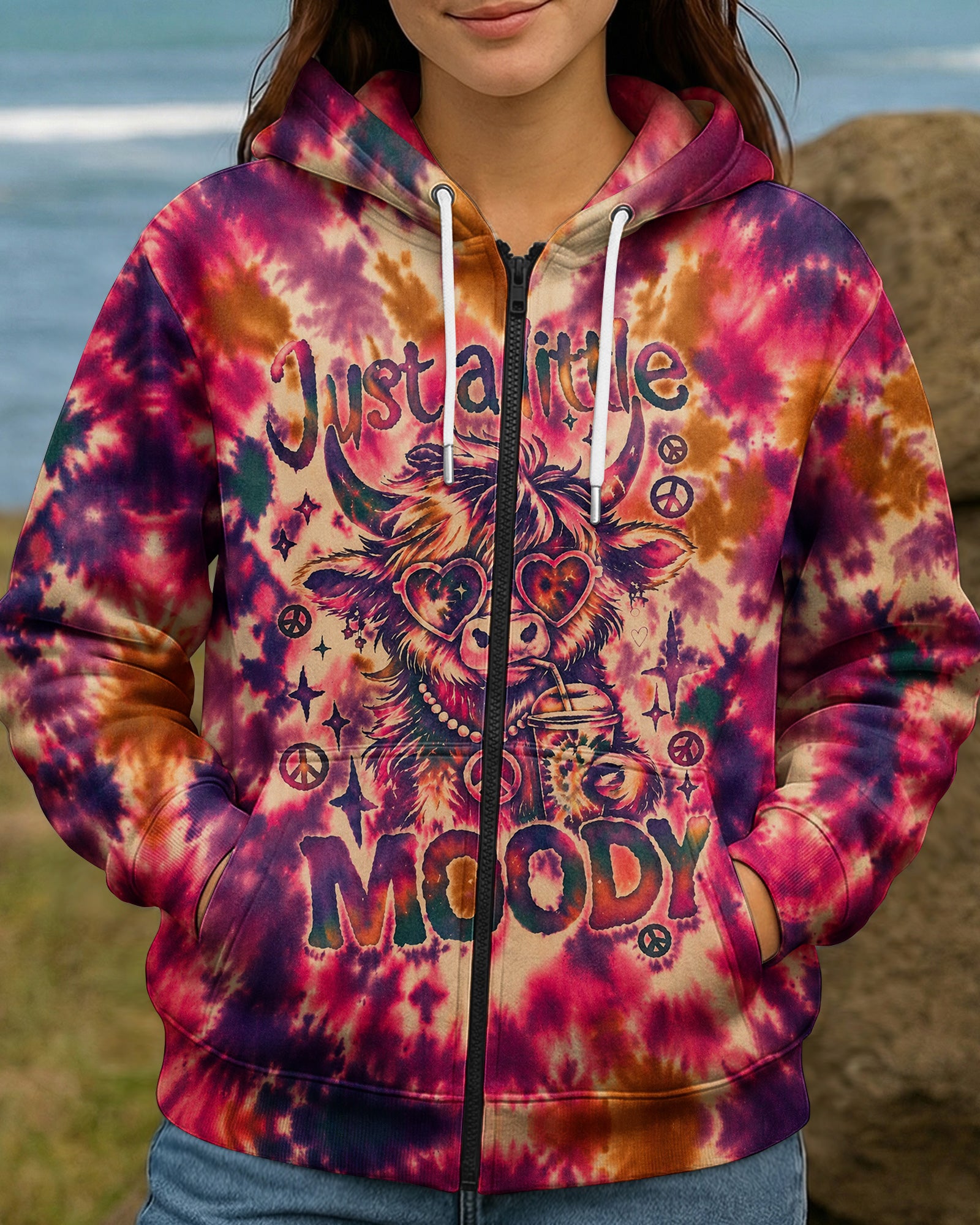 JUST A LITTLE MOODY HIGHLAND COW ALL OVER PRINT - KMTM1507262