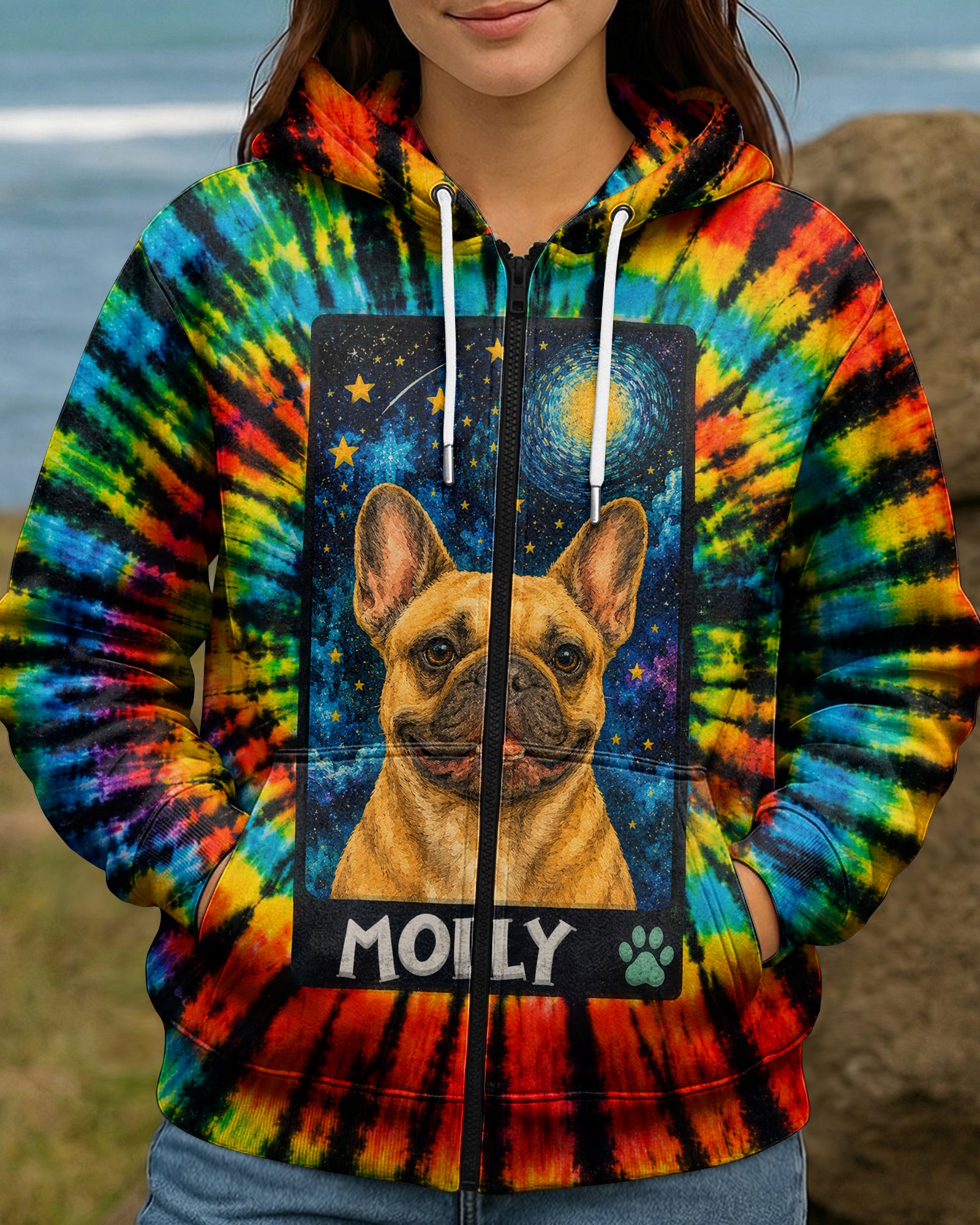 CUSTOM PET PORTRAIT GALAXY SWIRL ALL OVER PRINT - KMTM2306261