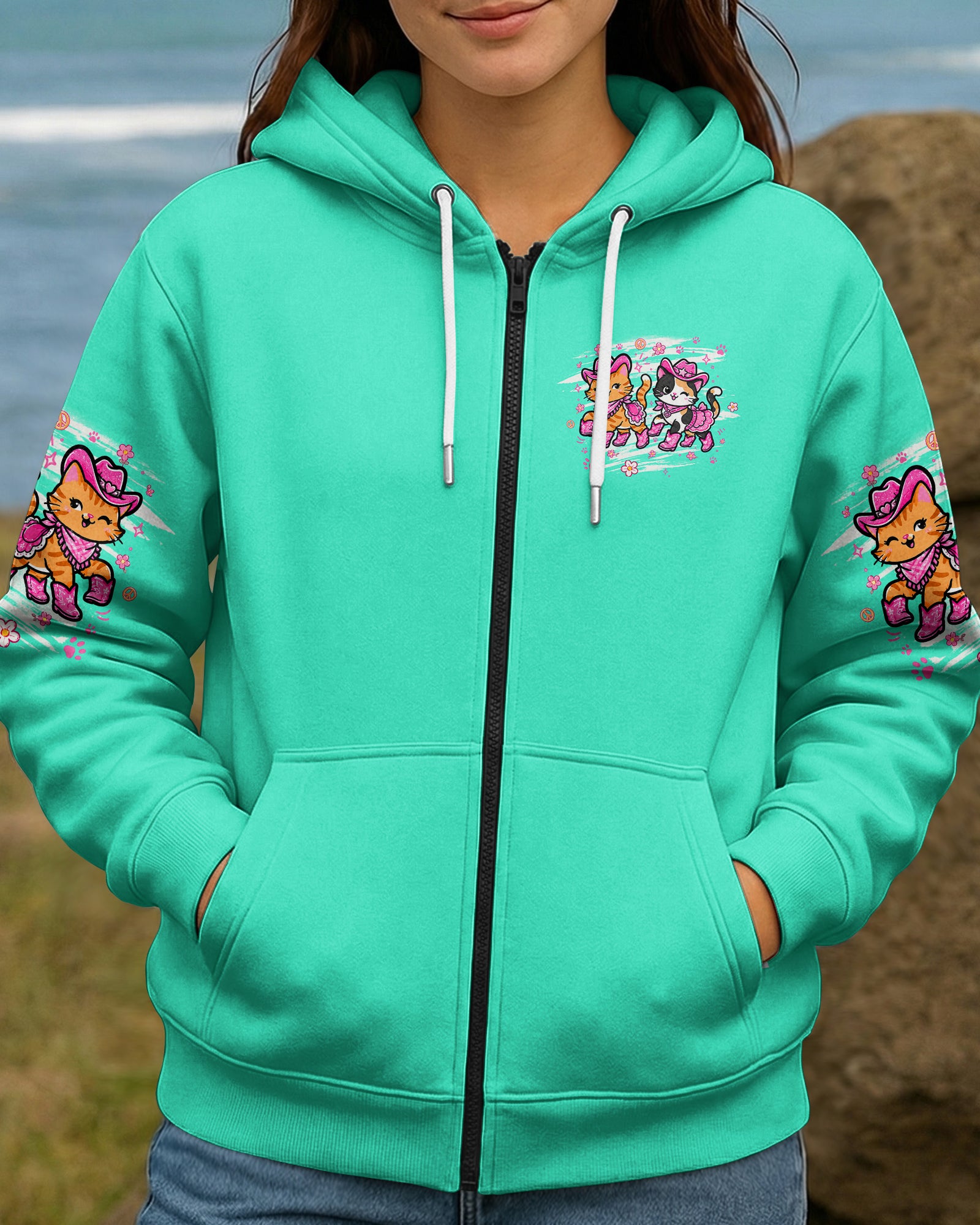 LET'S GO GIRLS CAT ALL OVER PRINT - TLHG0907264