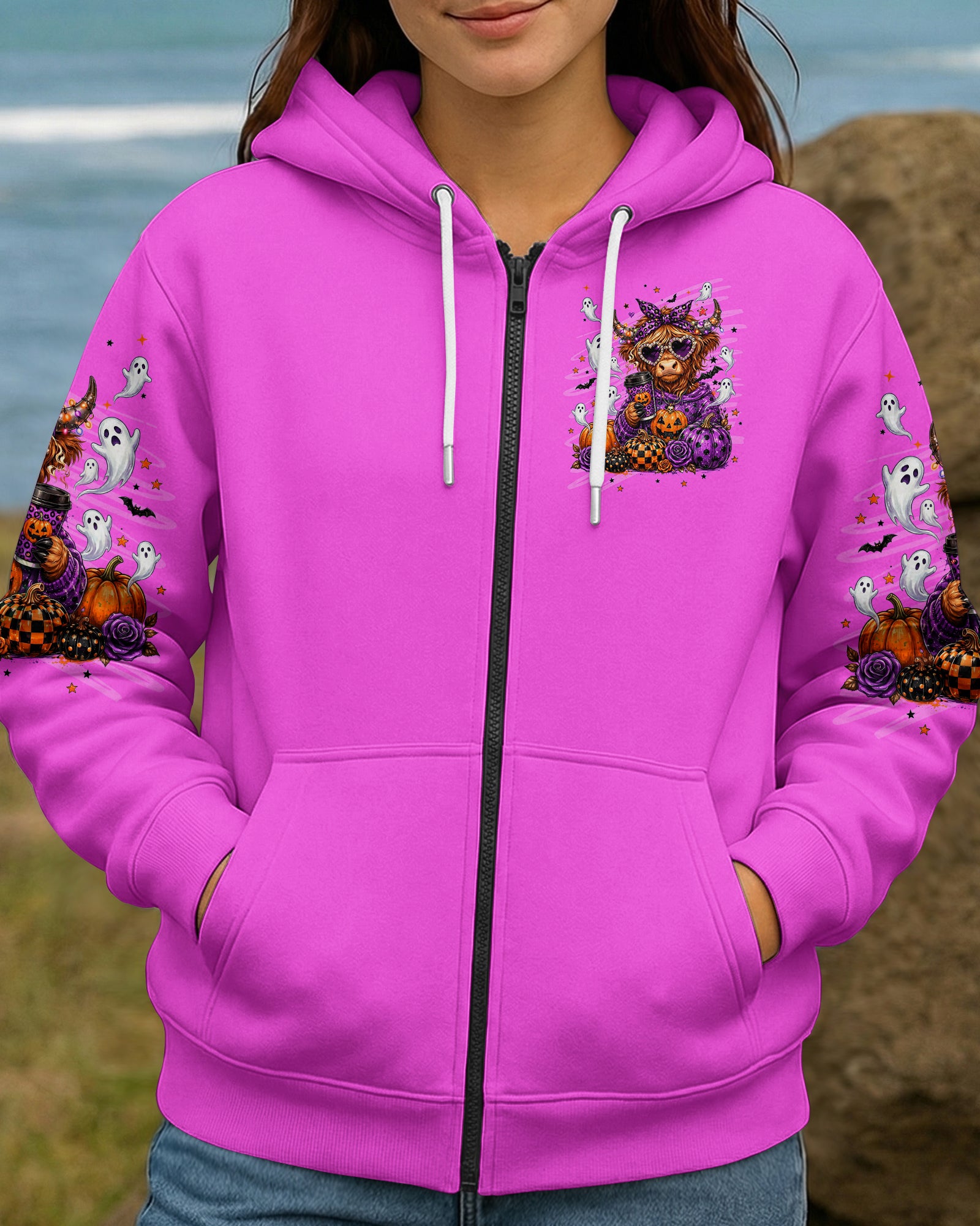 SUCK IT UP BUTTERCUP HIGHLAND COW HALLOWEEN ALL OVER PRINT  - TLNT2207261