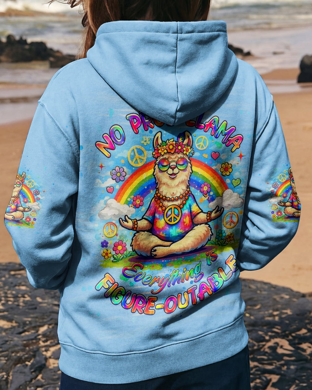 NO PROB-LLAMA ALL OVER PRINT - YHHG1102261