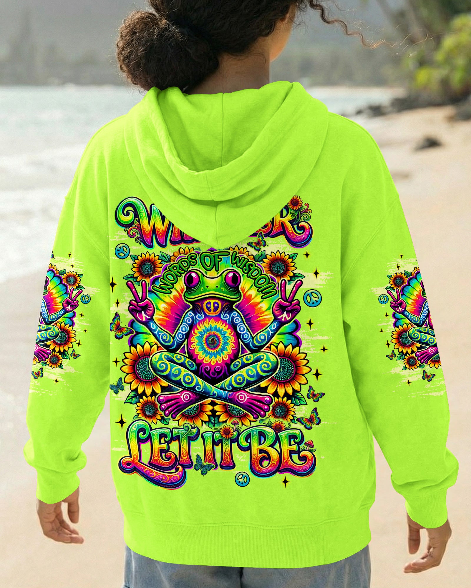 WHISPER WORDS OF WISDOM LET IT BE FROG ALL OVER PRINT   - TLNT2403263