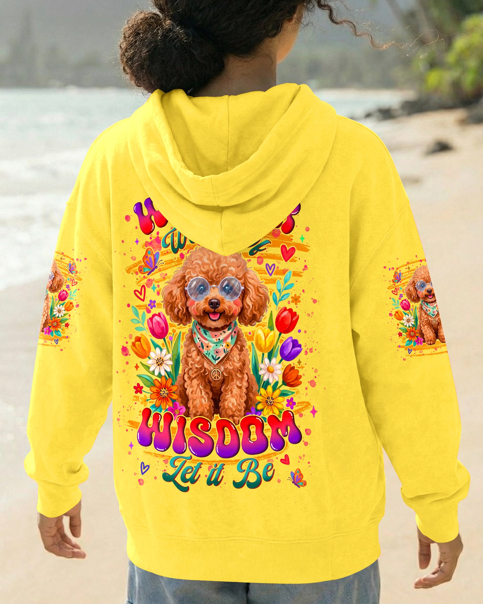 WHISPER WORDS OF WISDOM LET IT BE POODLE DOG ALL OVER PRINT - TYLN2605262
