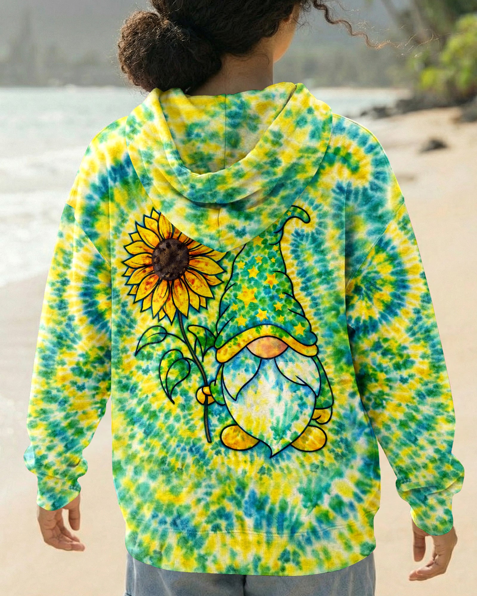 SUNFLOWER GNOME SWIRL ALL OVER PRINT - TLHN2403363