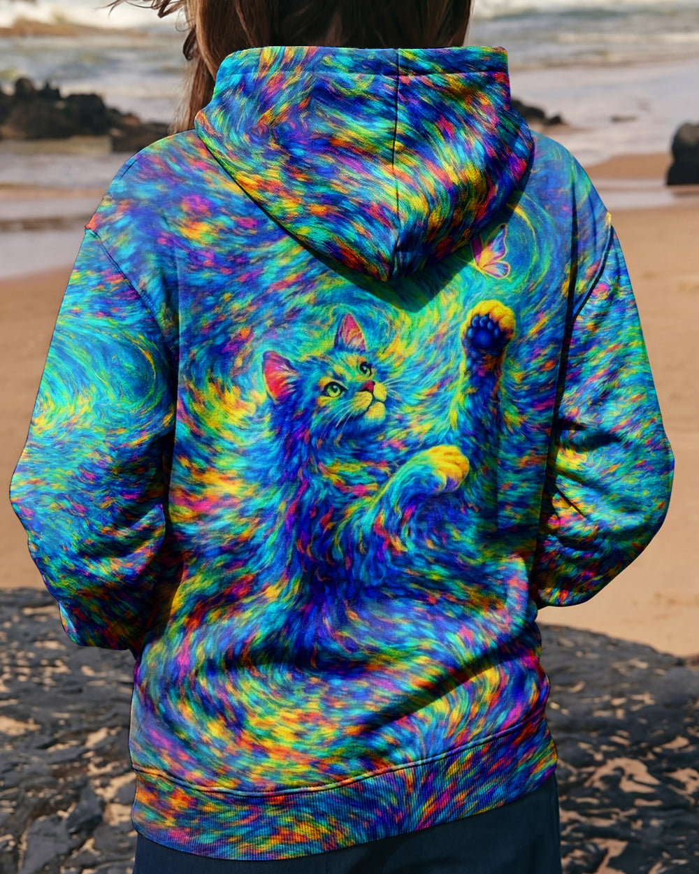 AURORA SPIRIT CAT ALL OVER PRINT - YHHG2402261