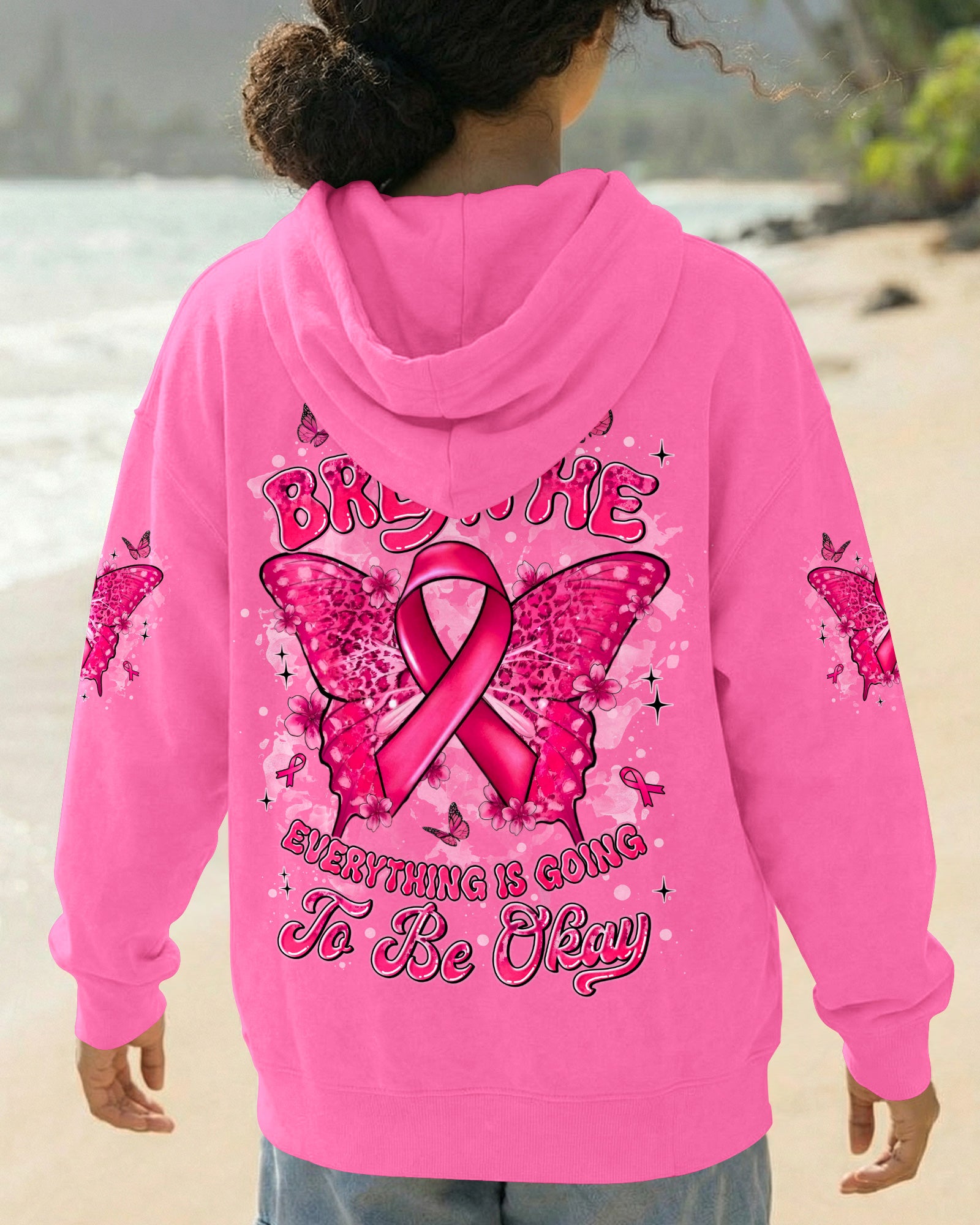 IN OCTOBER WE WEAR PINK HALLOWEEN BOO ALL OVER PRINT - TYLN1707263