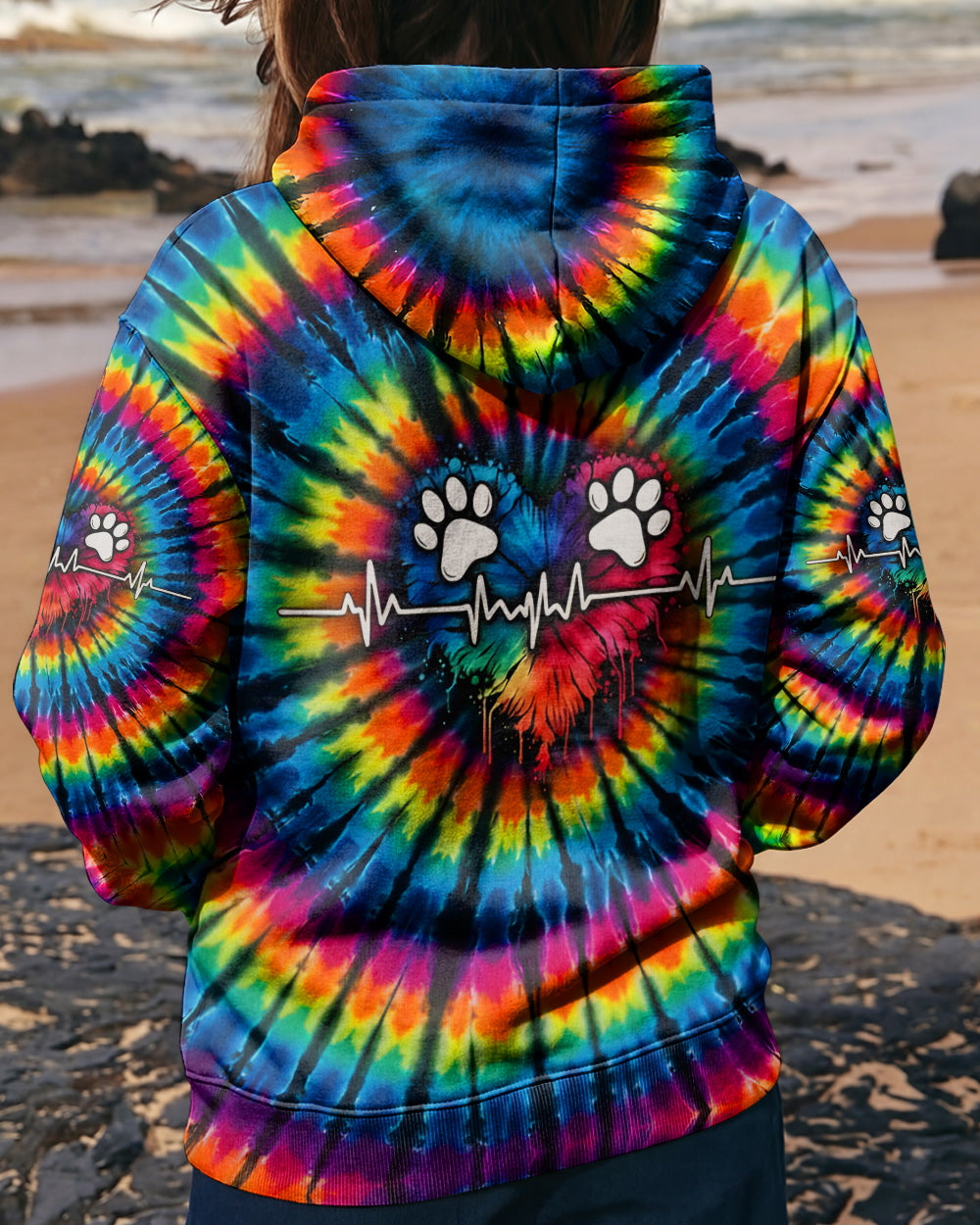 PAW HEARTBEAT COLORFUL ALL OVER PRINT - TYQY1302261