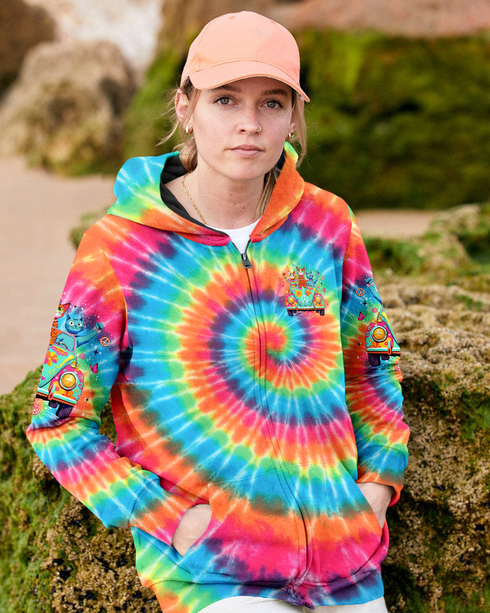 LET'S GO GIRLS CAT ALL OVER PRINT - YHLT0402262