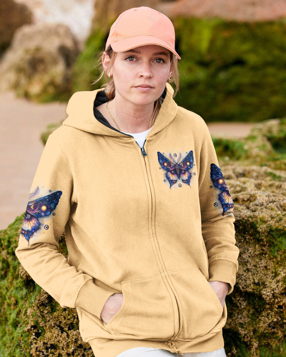 HELLO DARKNESS MY OLD FRIEND BUTTERFLY ALL OVER PRINT - TYTD0302251