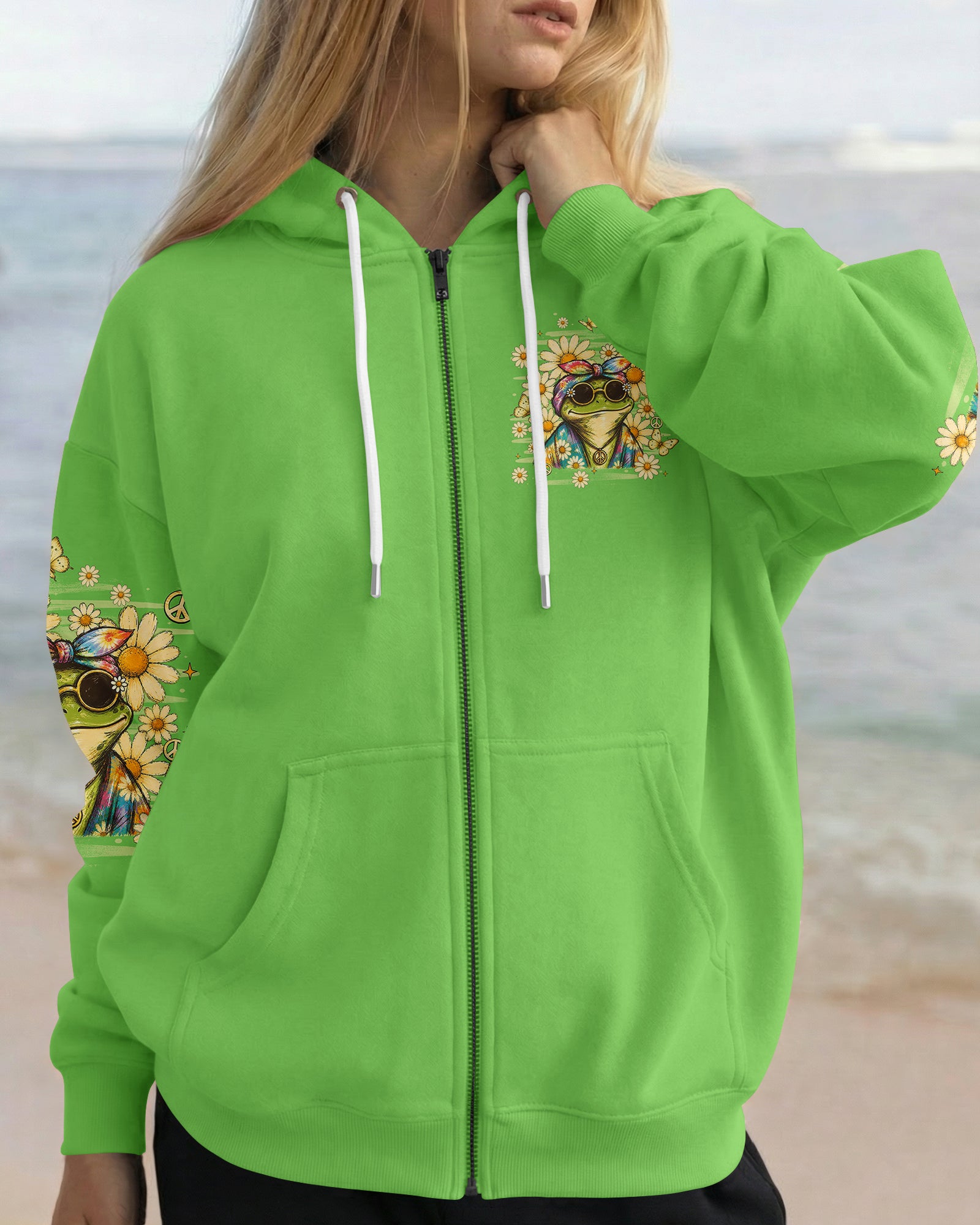 BE YOU THE WORLD WILL ADJUST FROG ALL OVER PRINT - TLHN3007263